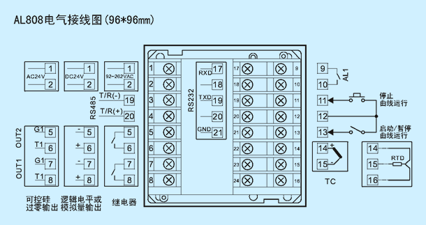 AL808 standard wiring diagram