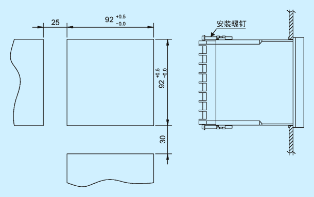 AL810 安裝尺寸圖
